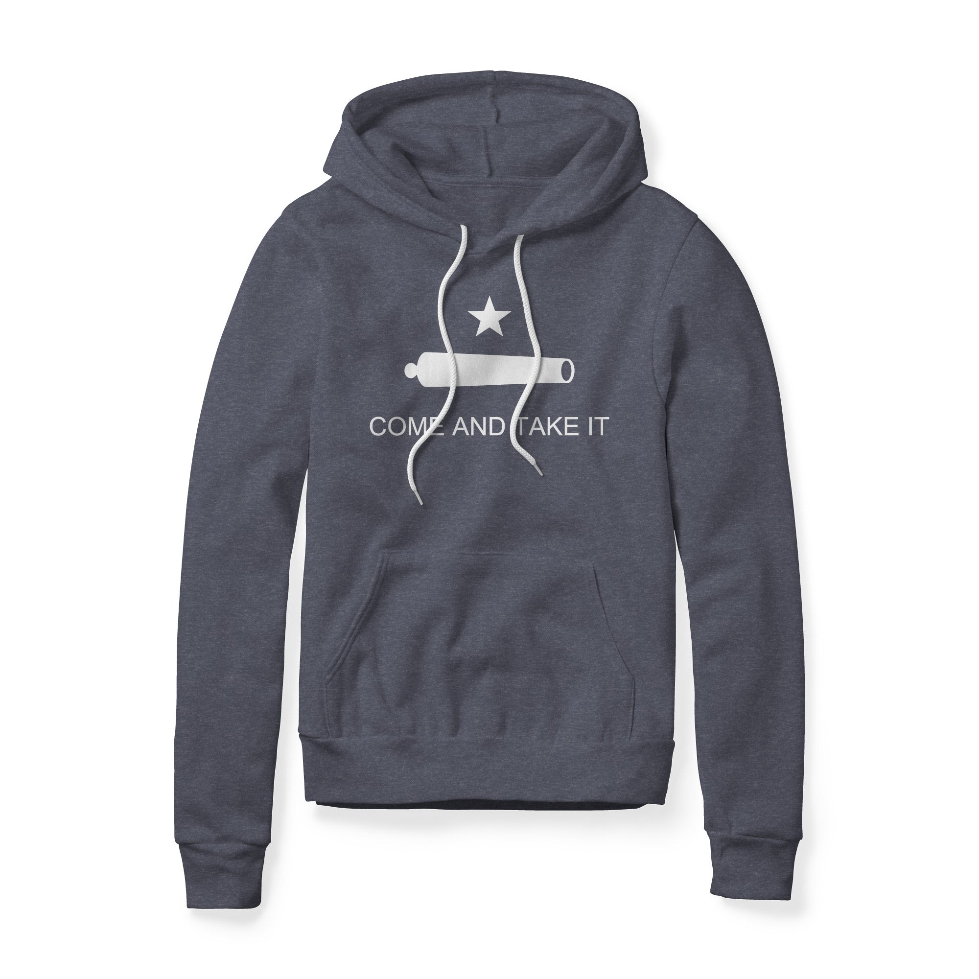 Come And Take It Cannon Fleece Hoodie - White
