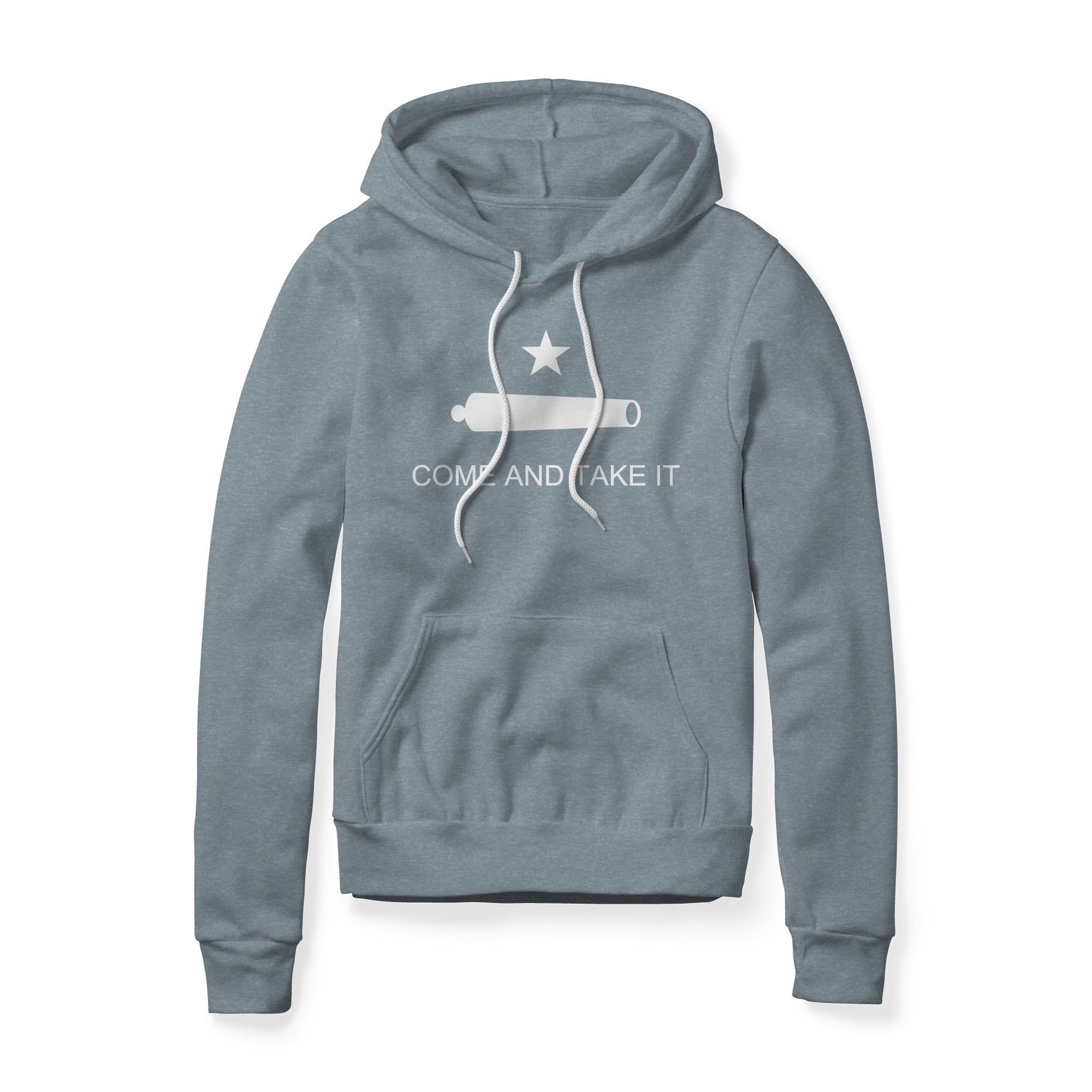 Come And Take It Cannon Fleece Hoodie - White