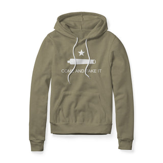Come And Take It Cannon Fleece Hoodie - White