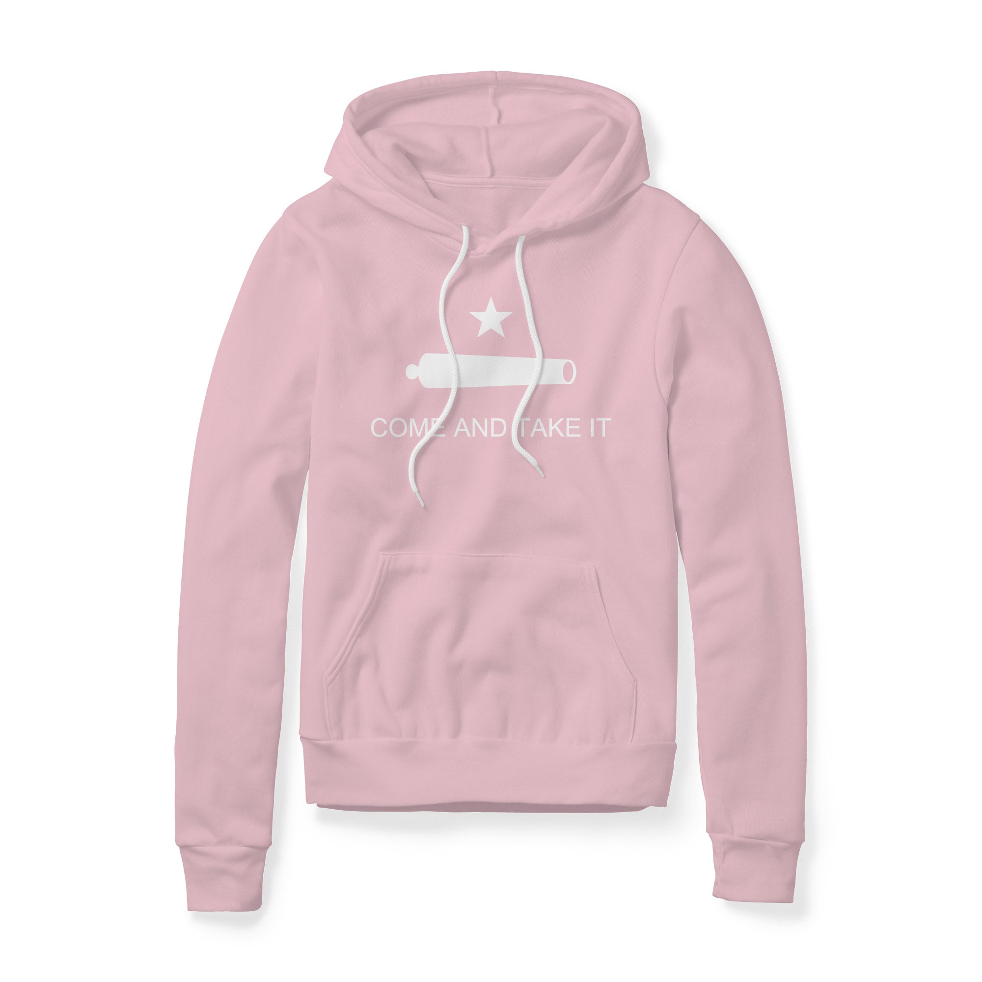 Come And Take It Cannon Fleece Hoodie - White