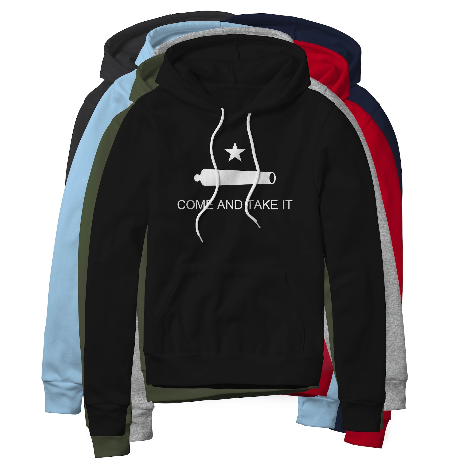 Come And Take It Cannon Fleece Hoodie - White