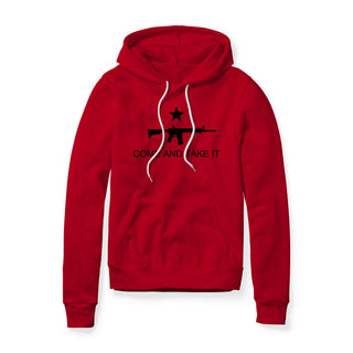 Come And Take It Rifle Fleece Hoodie - Black