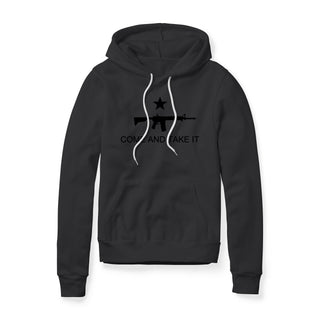 Come And Take It Rifle Fleece Hoodie - Black