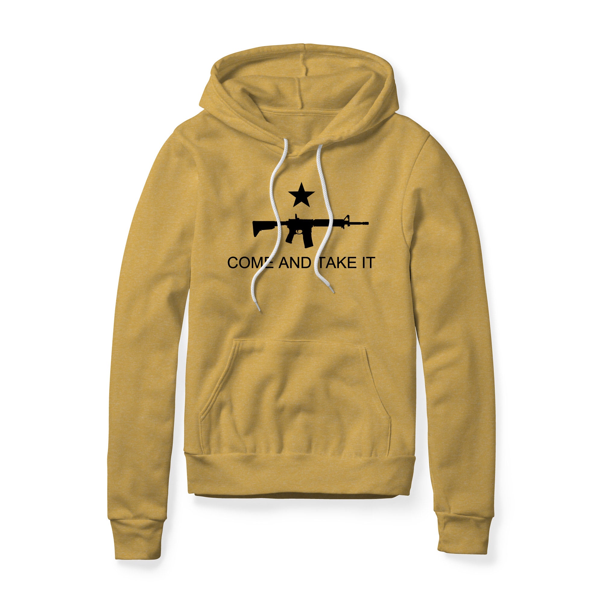 Come And Take It Rifle Fleece Hoodie - Black