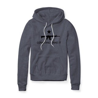 Come And Take It Rifle Fleece Hoodie - Black
