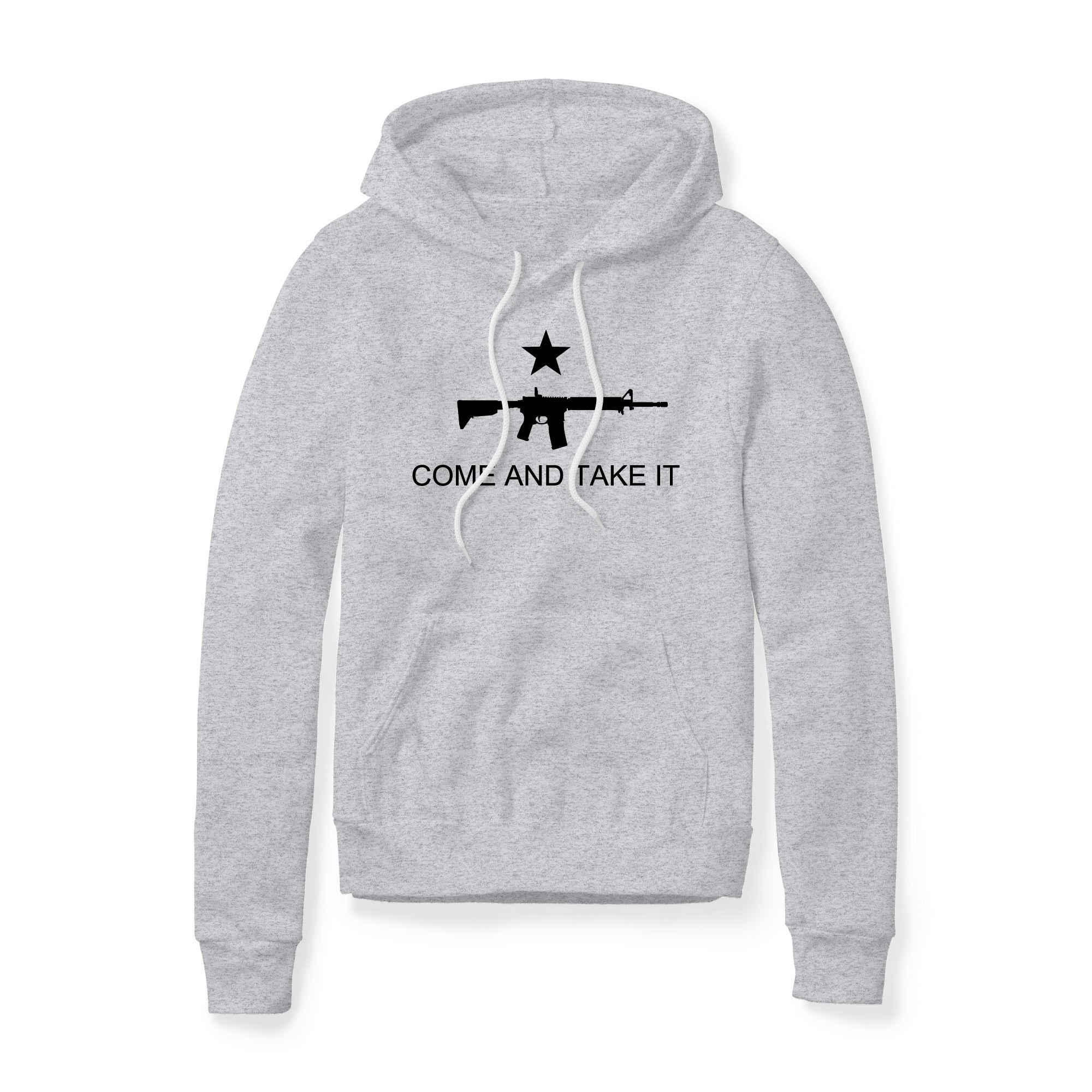 Come And Take It Rifle Fleece Hoodie - Black