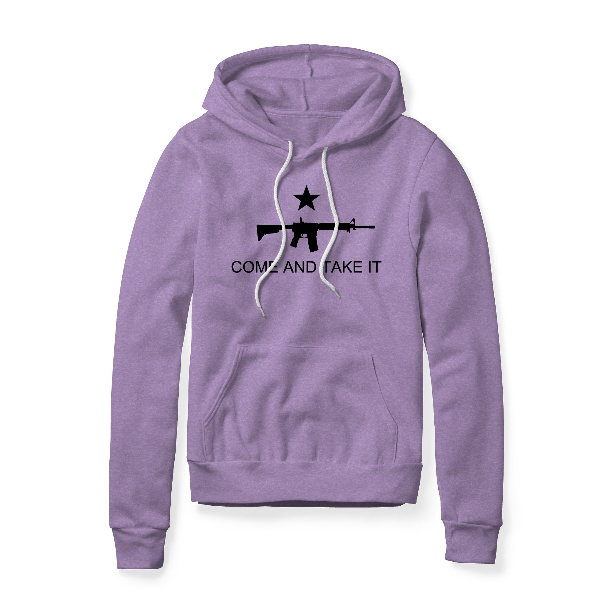 Come And Take It Rifle Fleece Hoodie - Black