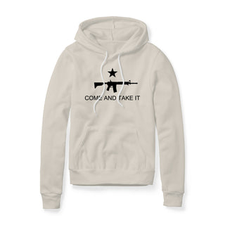 Come And Take It Rifle Fleece Hoodie - Black