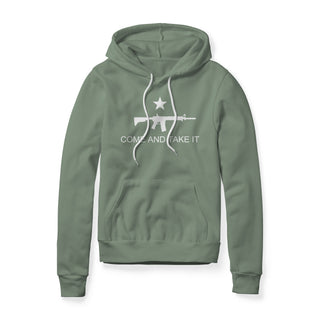 Come And Take It Rifle Fleece Hoodie - White