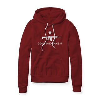 Come And Take It Rifle Fleece Hoodie - White