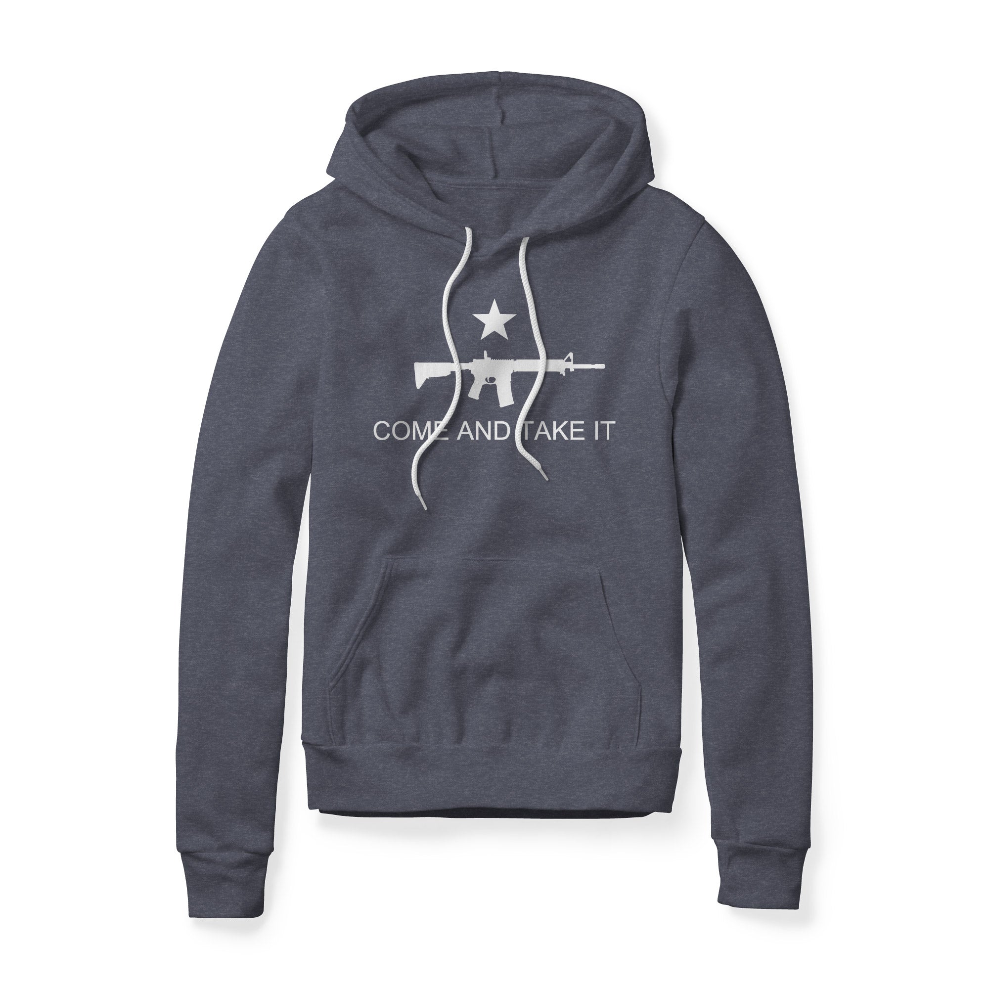 Come And Take It Rifle Fleece Hoodie - White