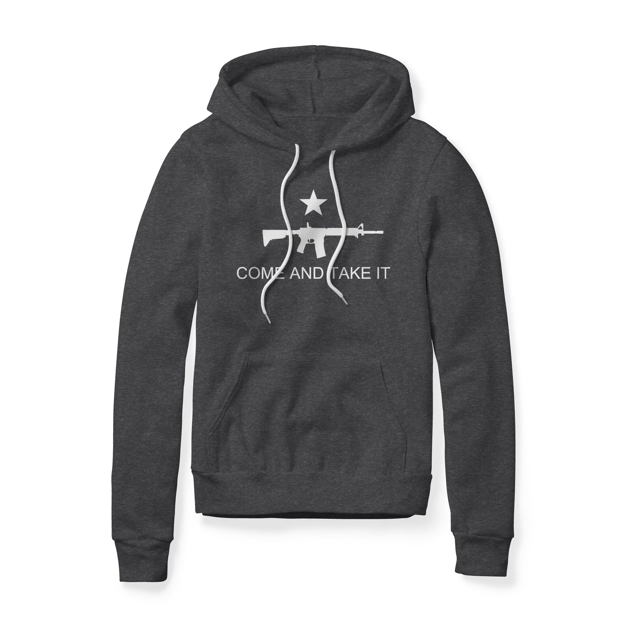 Come And Take It Rifle Fleece Hoodie - White