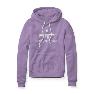 Come And Take It Rifle Fleece Hoodie - White