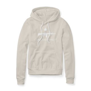 Come And Take It Rifle Fleece Hoodie - White