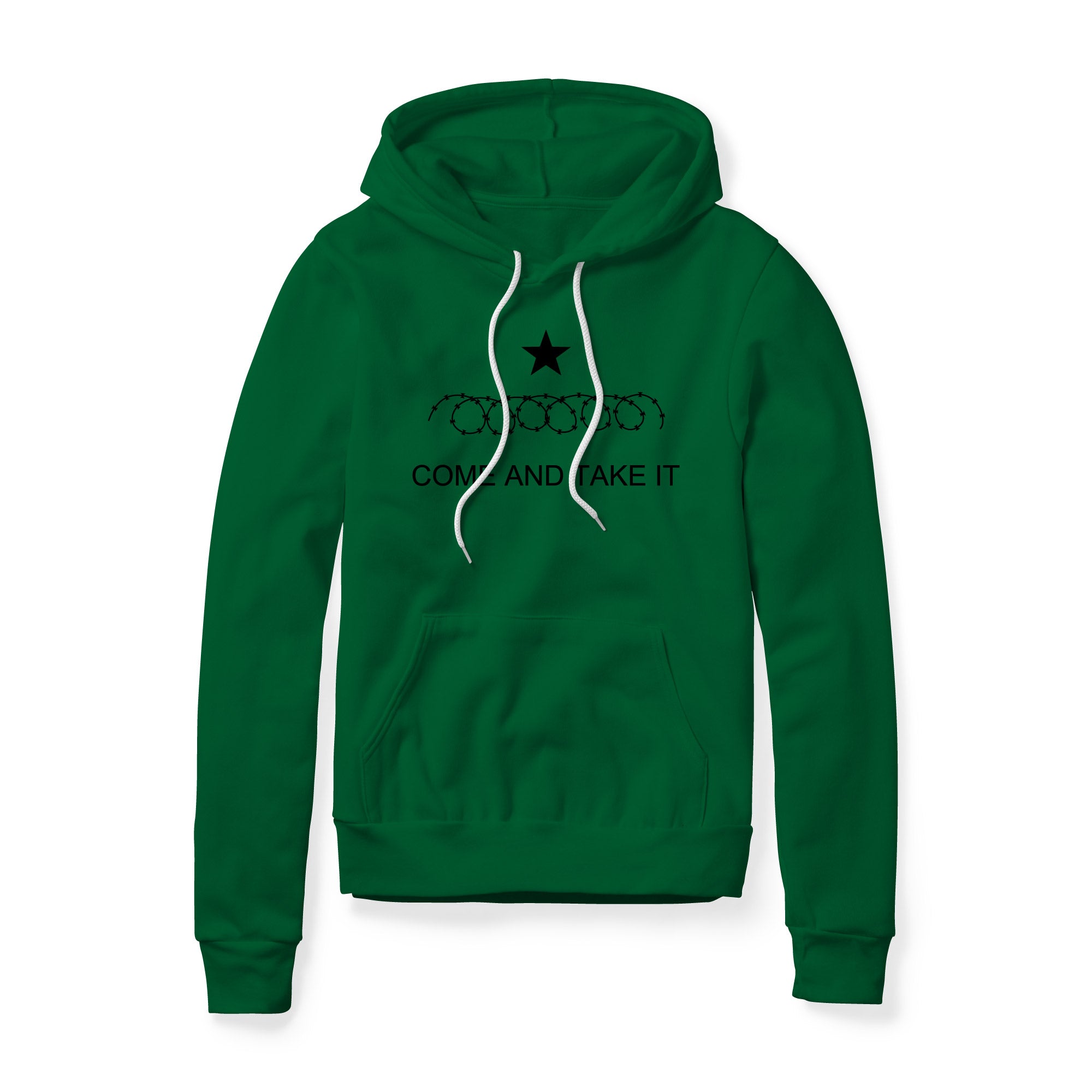 Come And Take It Razor Wire Fleece Hoodie - Black