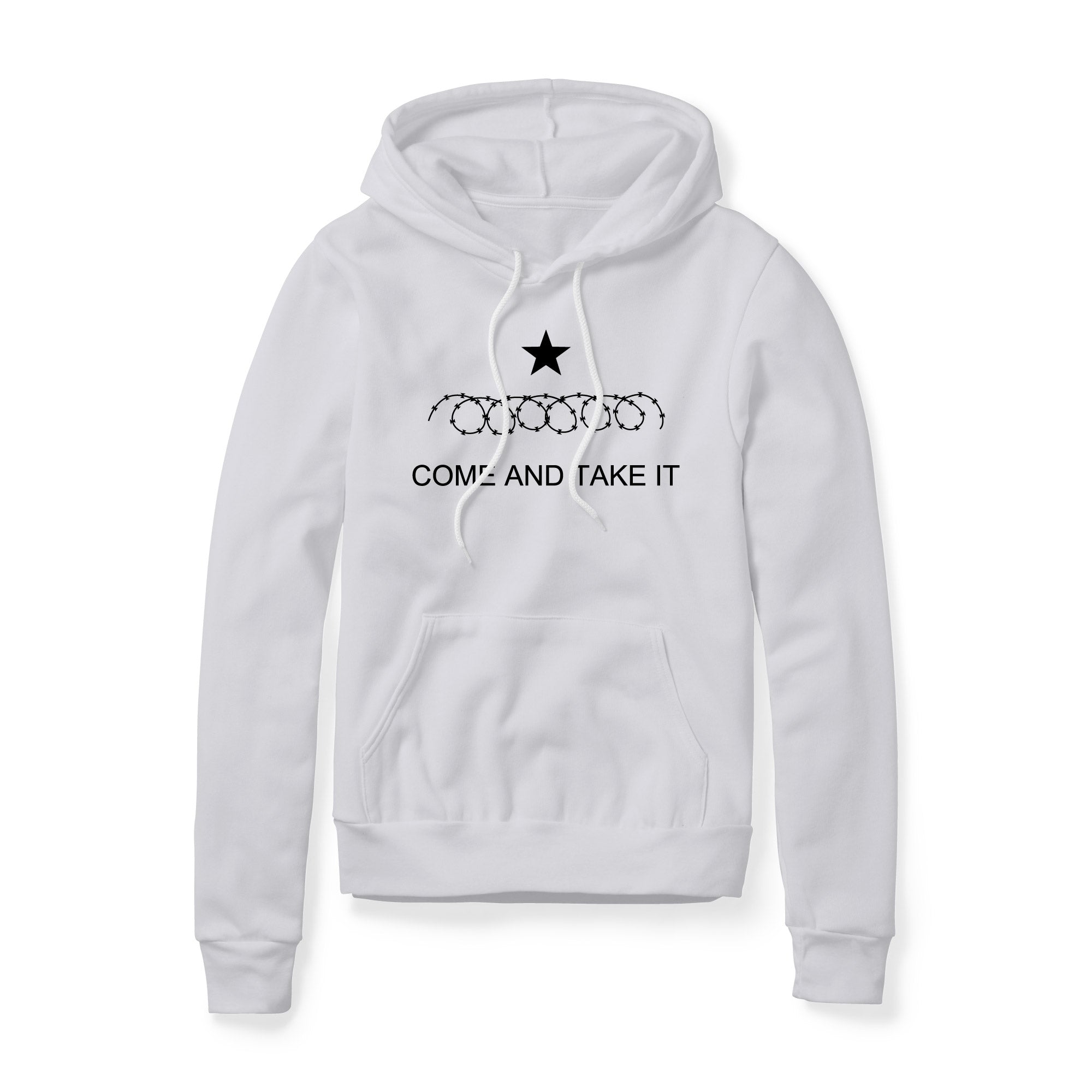 Come And Take It Razor Wire Fleece Hoodie - Black