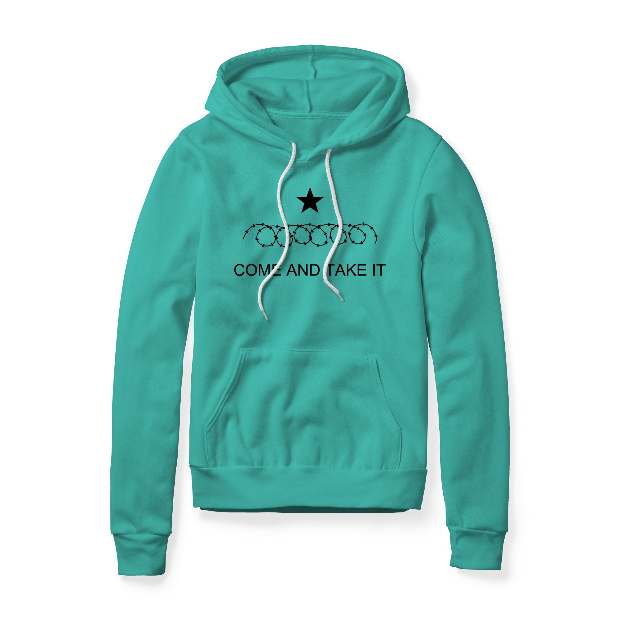 Come And Take It Razor Wire Fleece Hoodie - Black