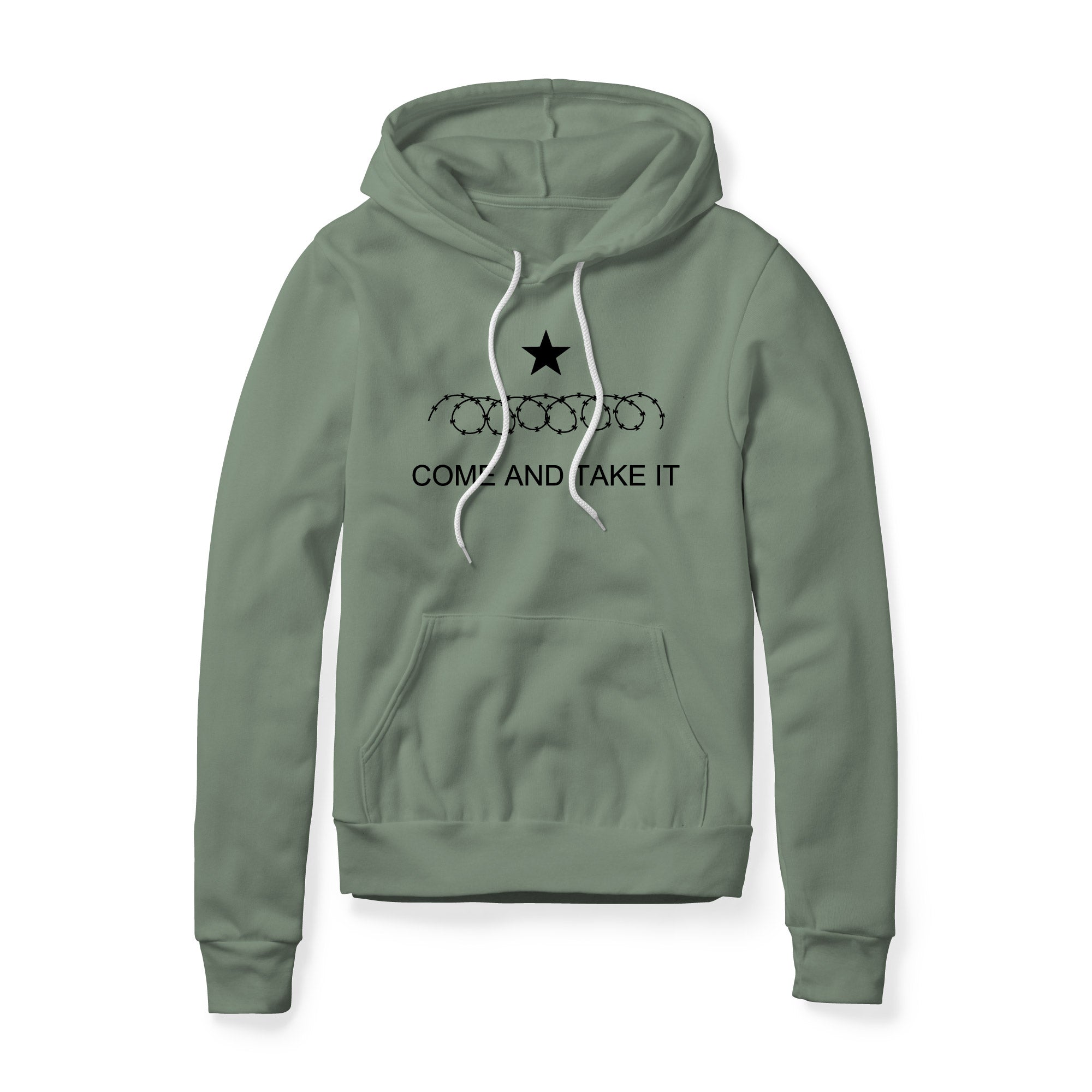 Come And Take It Razor Wire Fleece Hoodie - Black