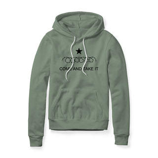 Come And Take It Razor Wire Fleece Hoodie - Black