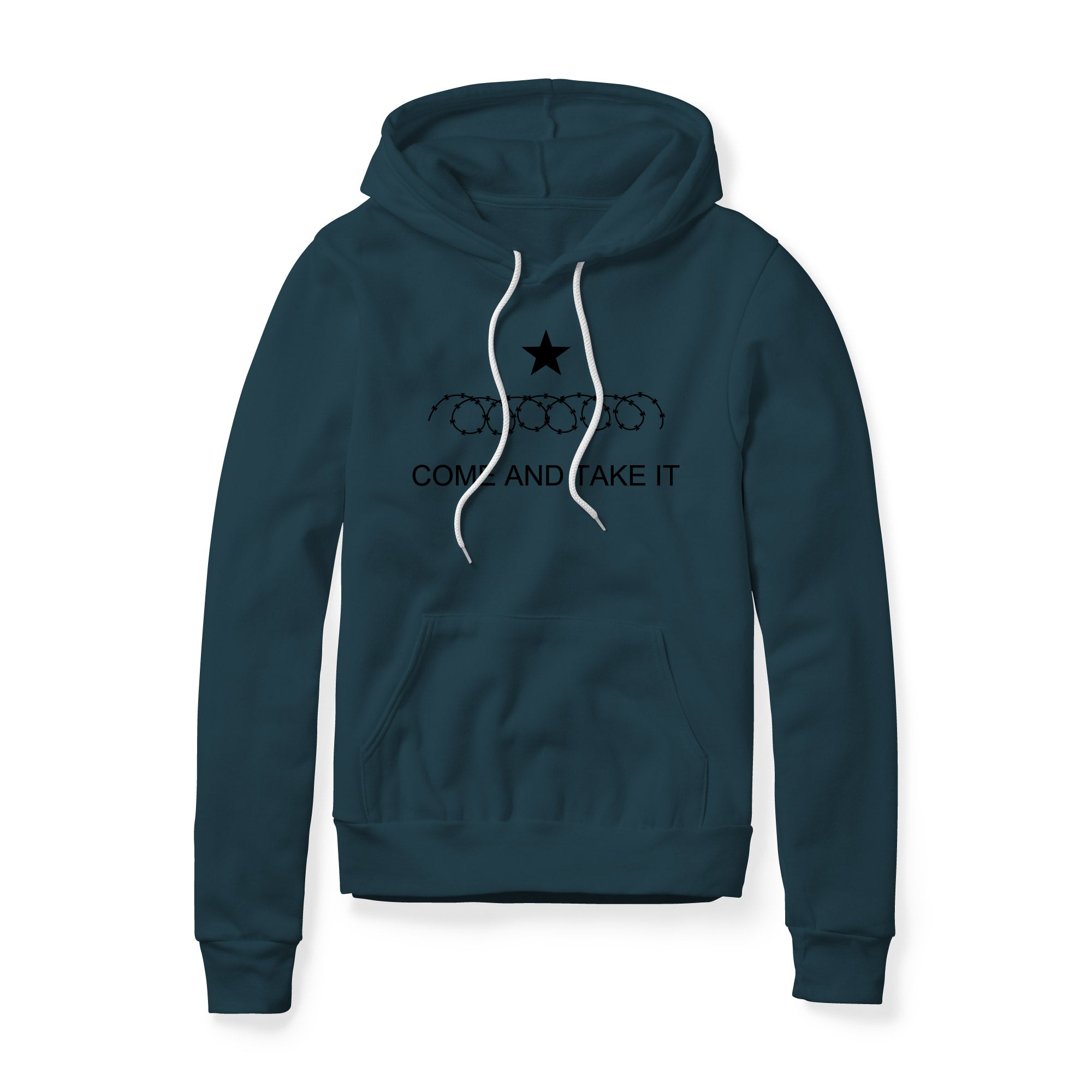 Come And Take It Razor Wire Fleece Hoodie - Black