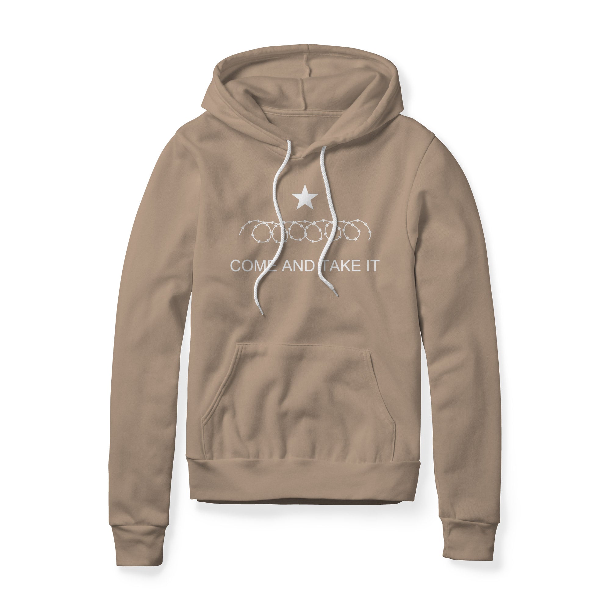 Come And Take It Razor Wire Fleece Hoodie - White