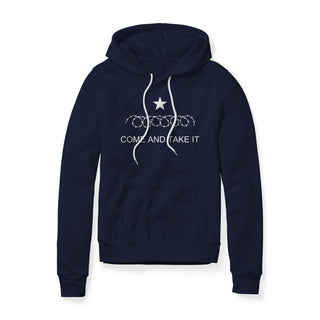 Come And Take It Razor Wire Fleece Hoodie - White