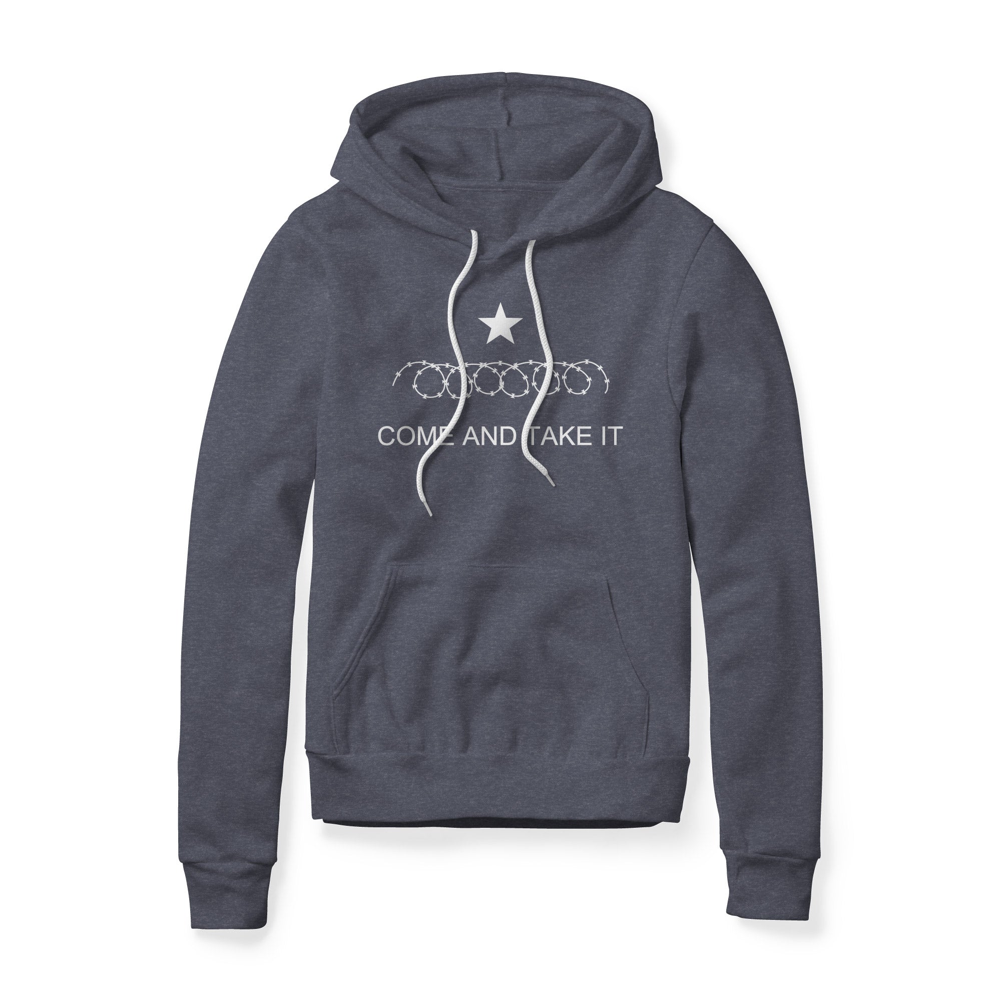 Come And Take It Razor Wire Fleece Hoodie - White