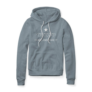 Come And Take It Razor Wire Fleece Hoodie - White