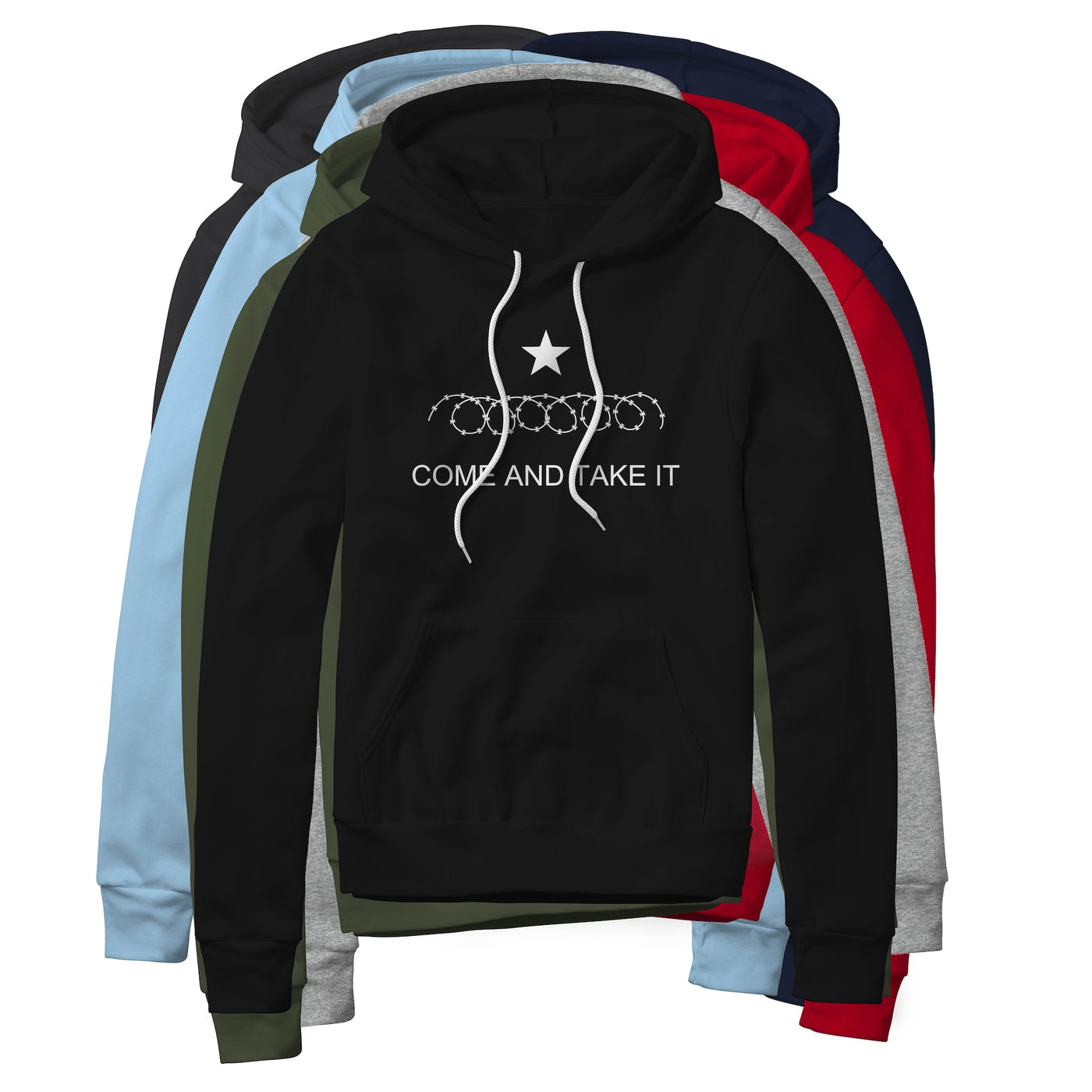 Come And Take It Razor Wire Hoodie - White | Ballistic Republic™