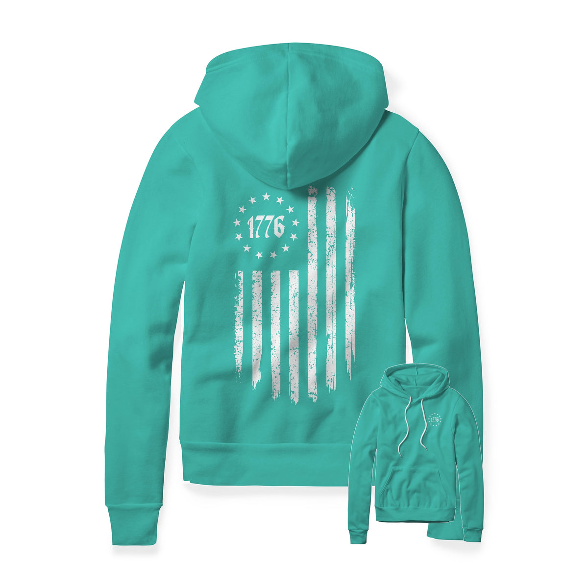 1776 Flag Fleece Hoodie