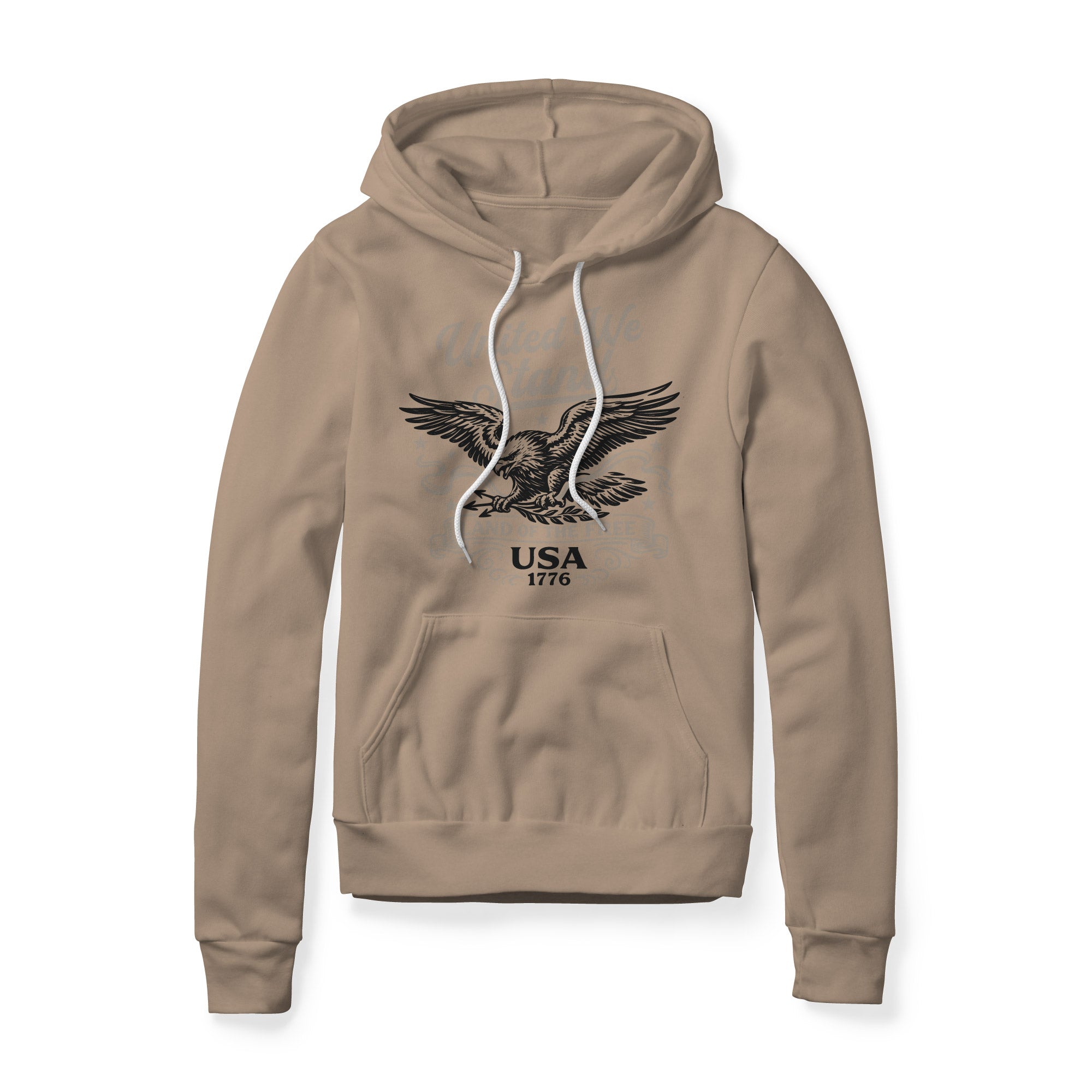 United We Stand Eagle Hoodie - Black | Ballistic Republic™