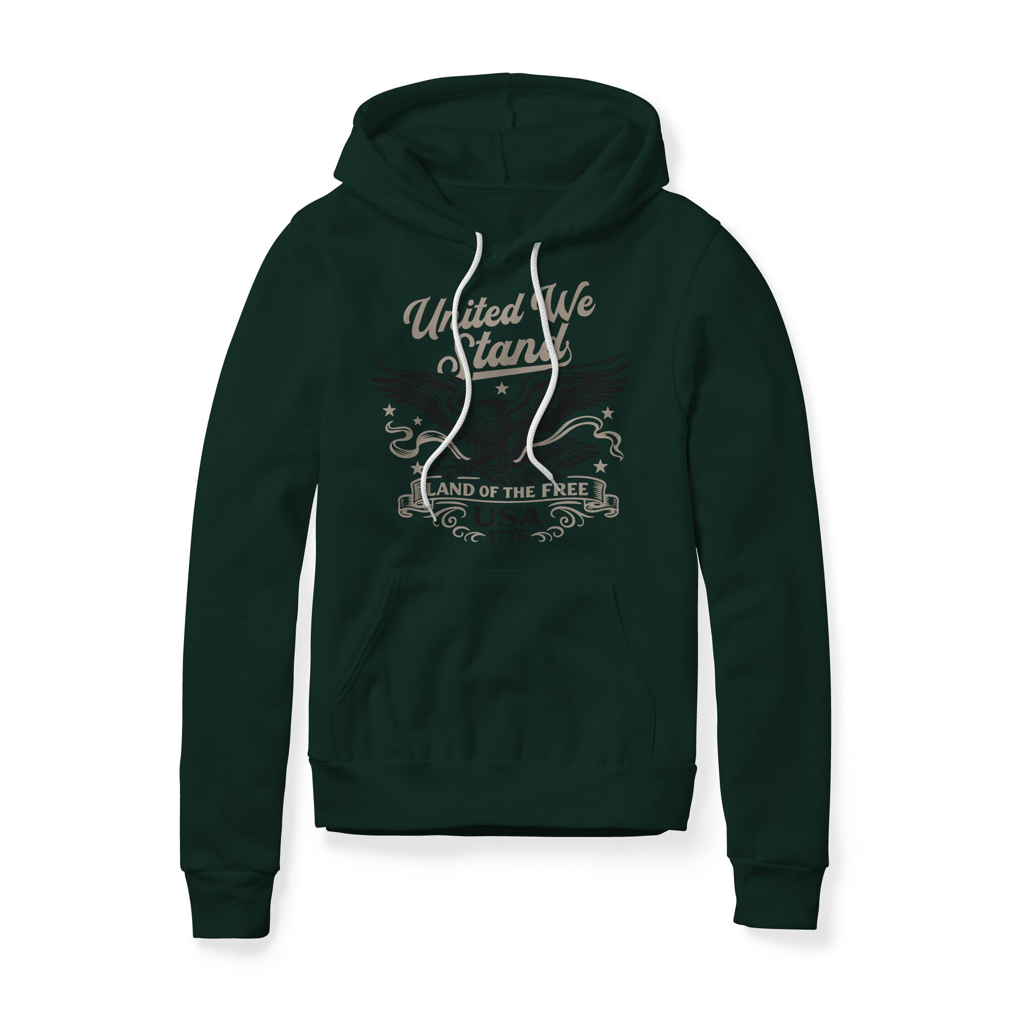 United We Stand Eagle Hoodie - Black | Ballistic Republic™