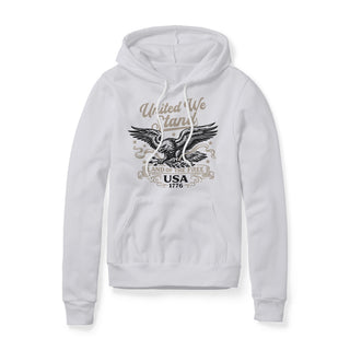 United We Stand Eagle Fleece Hoodie - Black