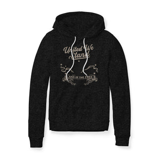 United We Stand Eagle Fleece Hoodie - Black