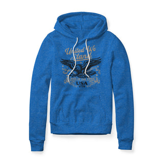 United We Stand Eagle Fleece Hoodie - Black