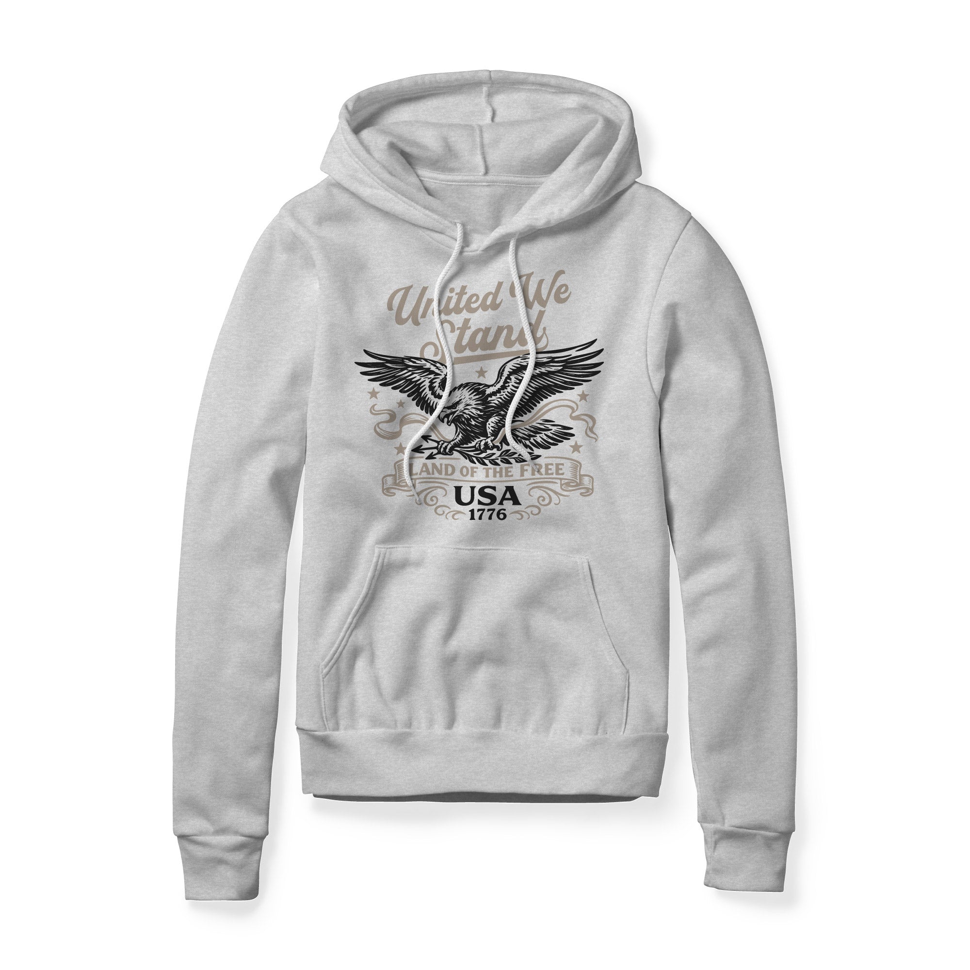 United We Stand Eagle Hoodie - Black | Ballistic Republic™