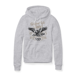 United We Stand Eagle Fleece Hoodie - Black