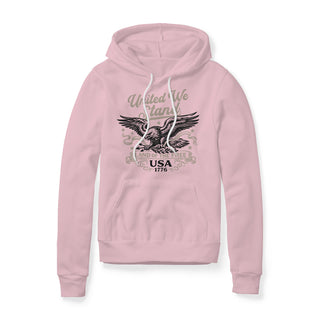 United We Stand Eagle Fleece Hoodie - Black