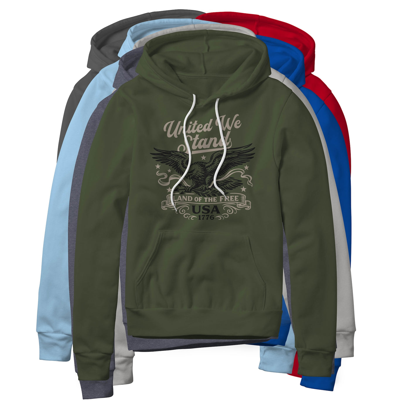 United We Stand Eagle Hoodie - Black | Ballistic Republic™