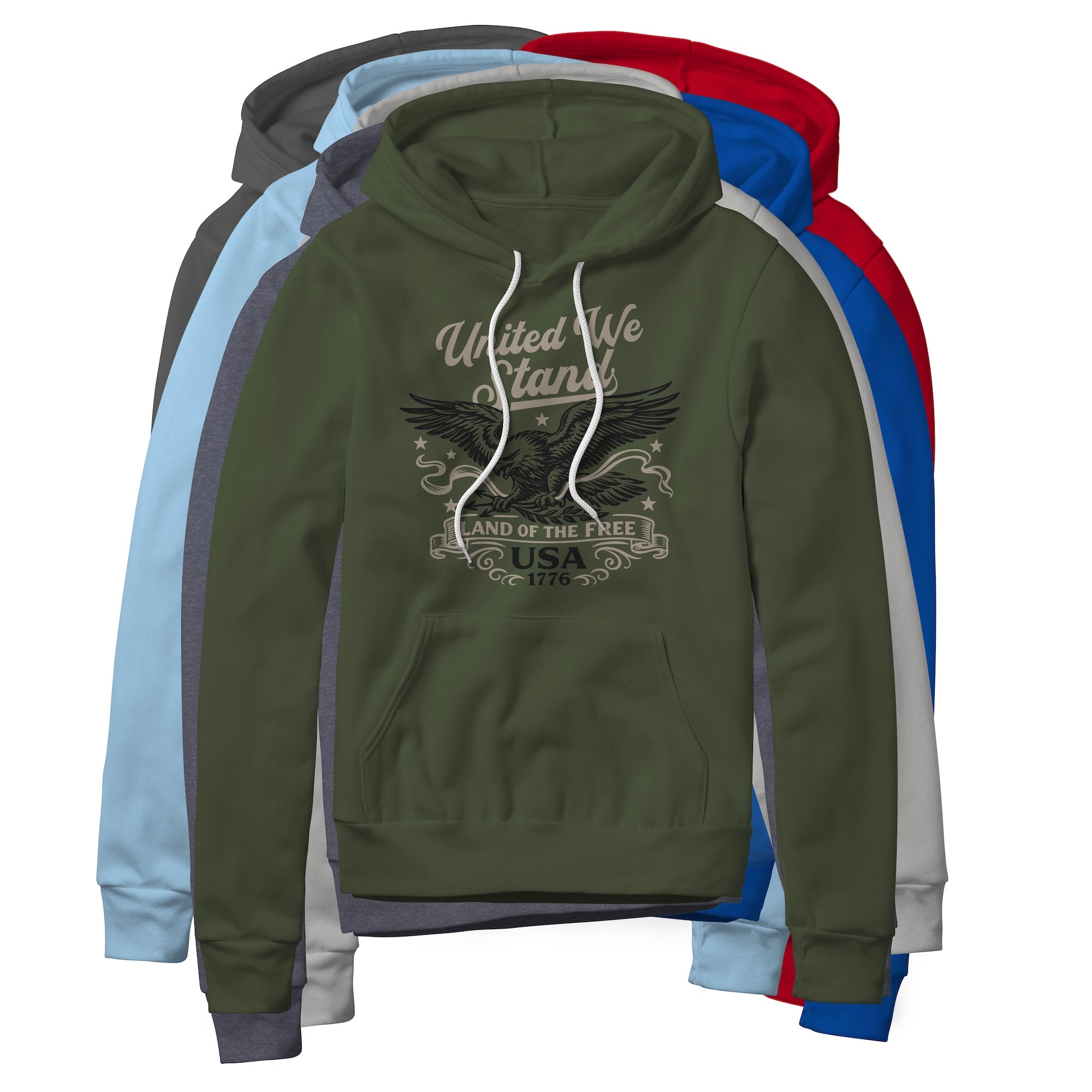 United We Stand Eagle Hoodie - Black | Ballistic Republic™