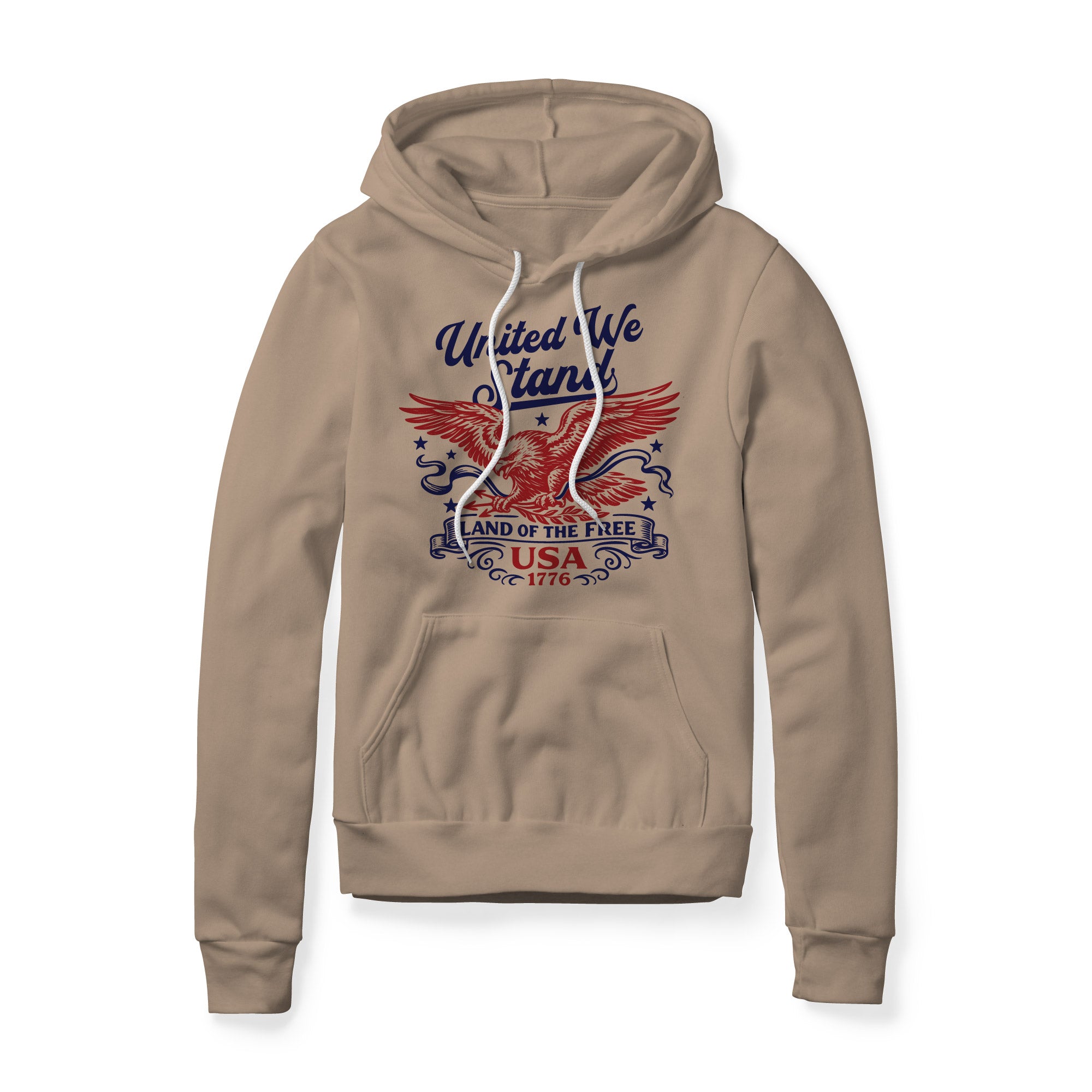 United We Stand Eagle Hoodie - Red | Ballistic Republic™