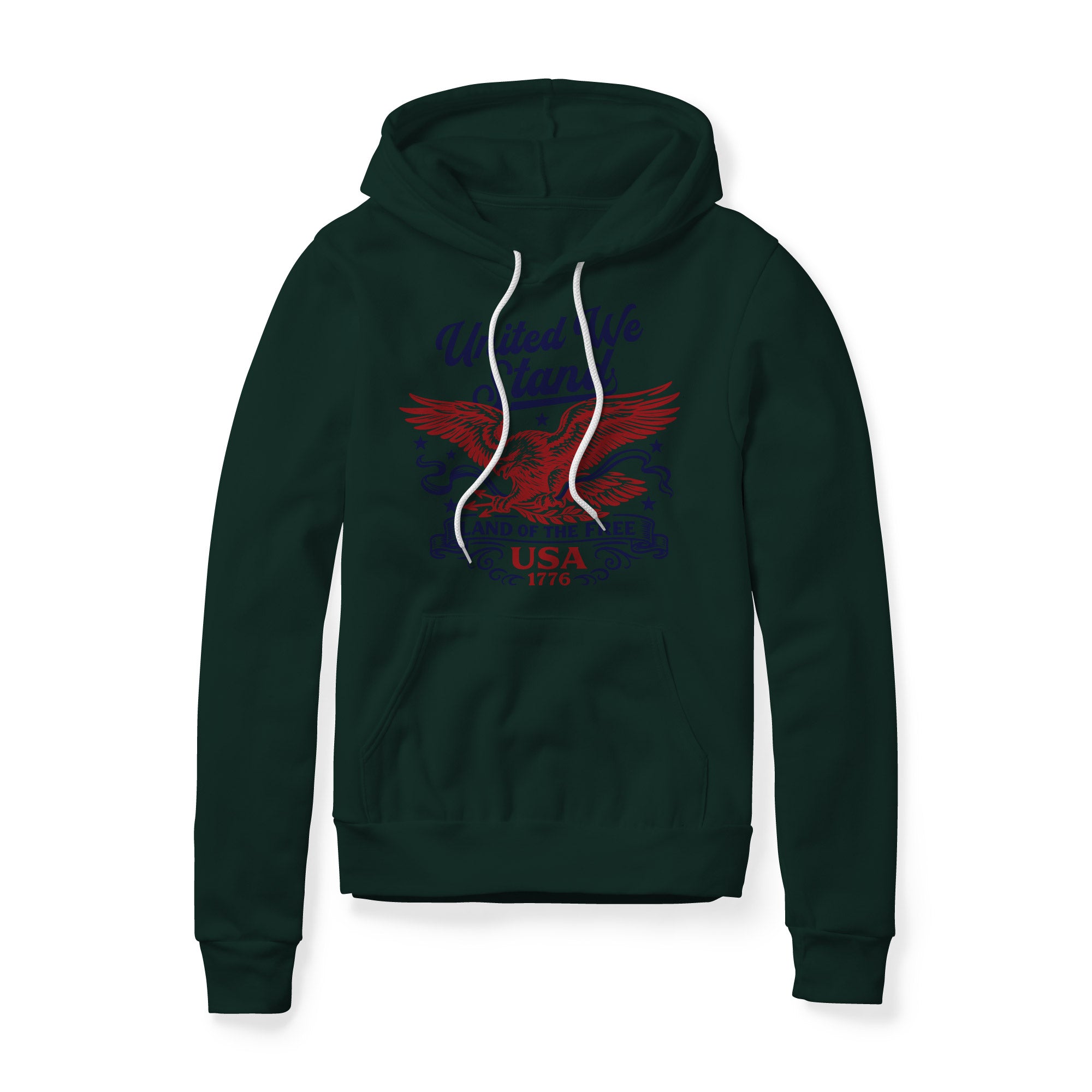 United We Stand Eagle Hoodie - Red | Ballistic Republic™