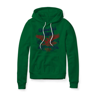 United We Stand Eagle Fleece Hoodie - Red