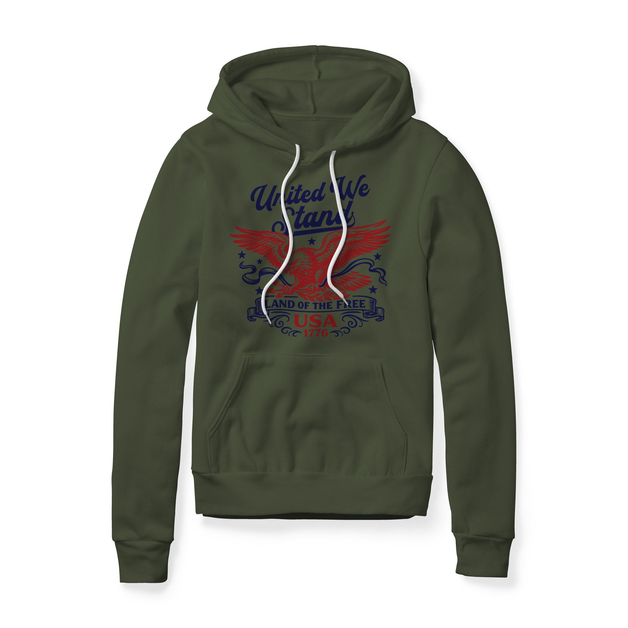 United We Stand Eagle Hoodie - Red | Ballistic Republic™