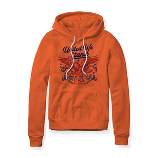 United We Stand Eagle Fleece Hoodie - Red