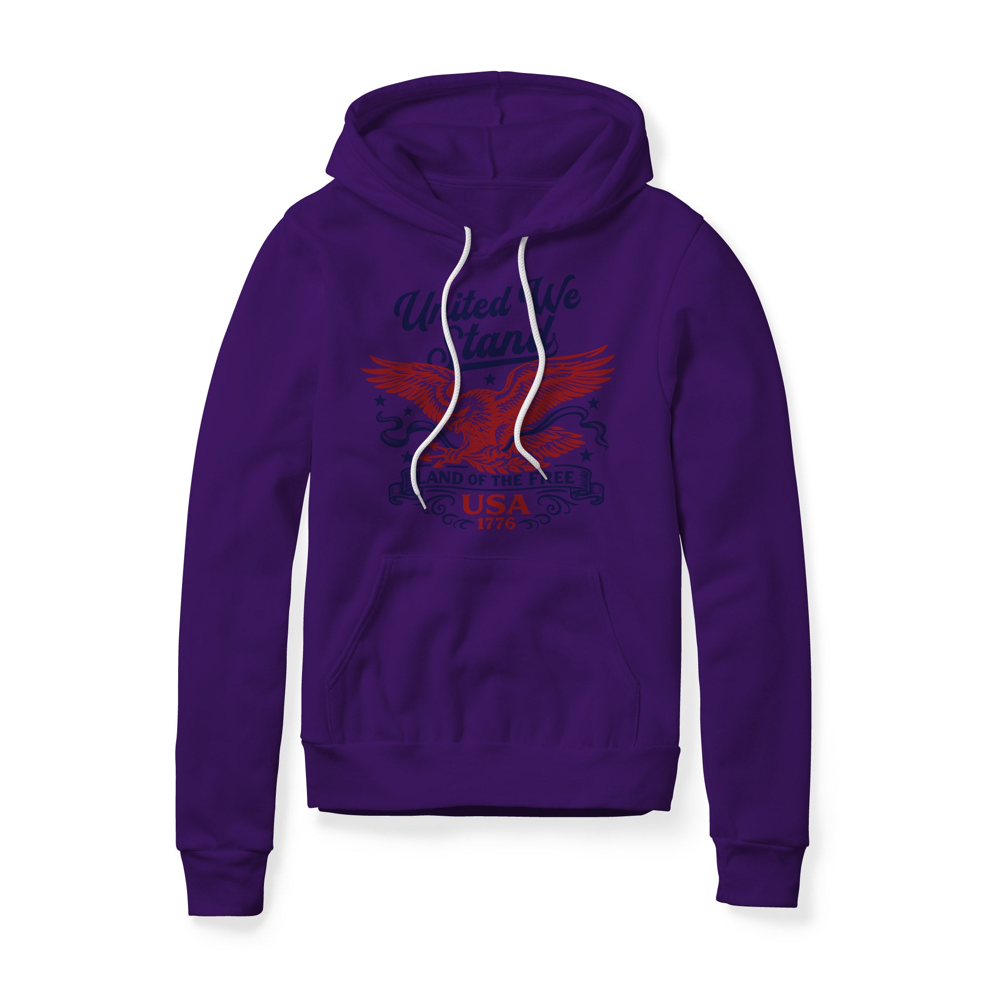 United We Stand Eagle Hoodie - Red | Ballistic Republic™