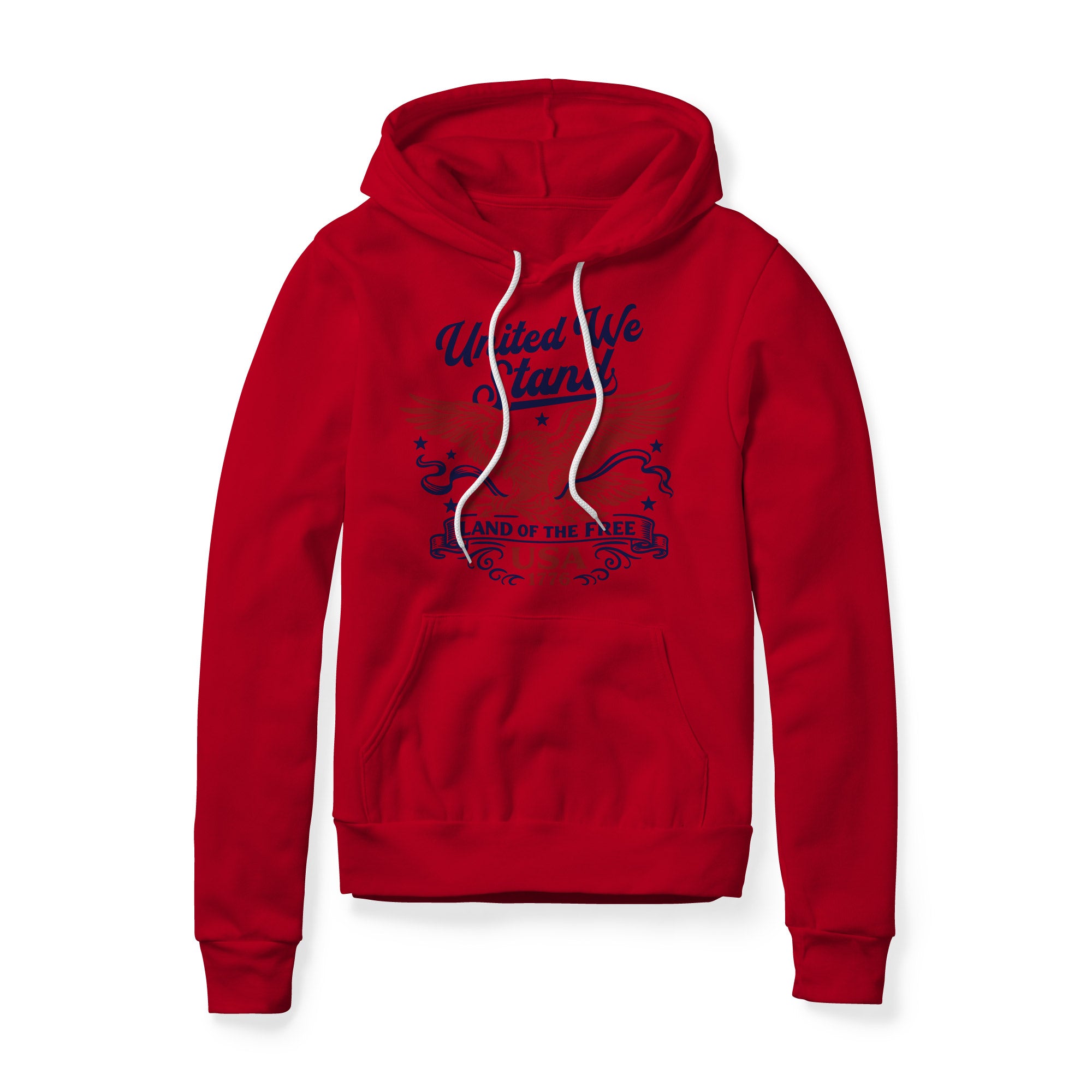 United We Stand Eagle Hoodie - Red | Ballistic Republic™
