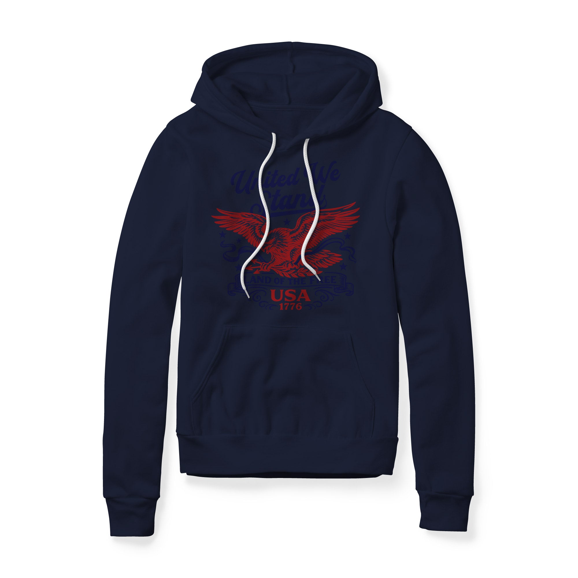 United We Stand Eagle Hoodie - Red | Ballistic Republic™