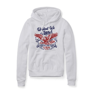 United We Stand Eagle Fleece Hoodie - Red