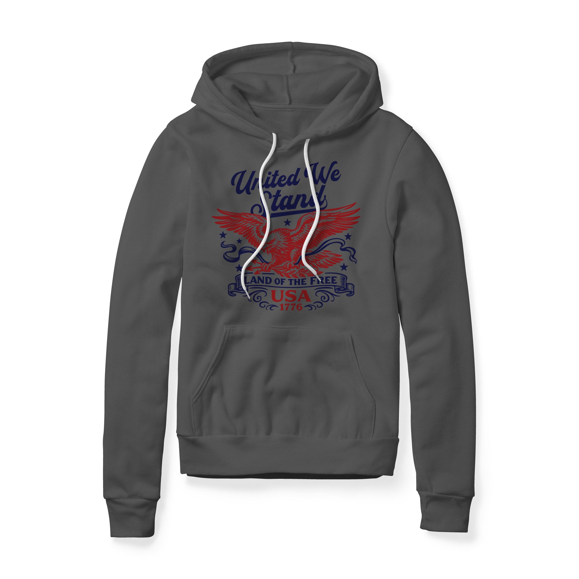 United We Stand Eagle Hoodie - Red | Ballistic Republic™